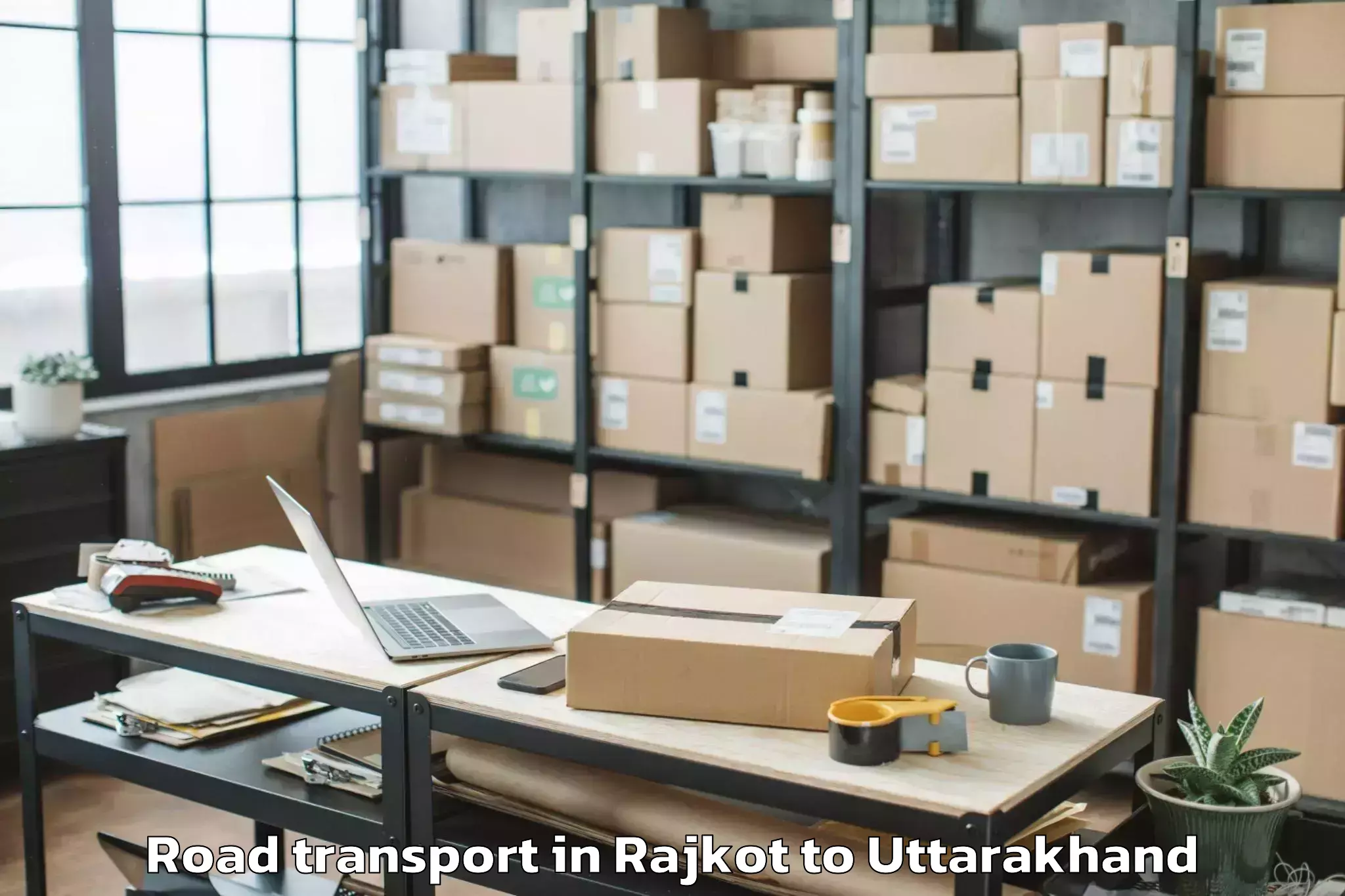 Professional Rajkot to Bhowali Road Transport